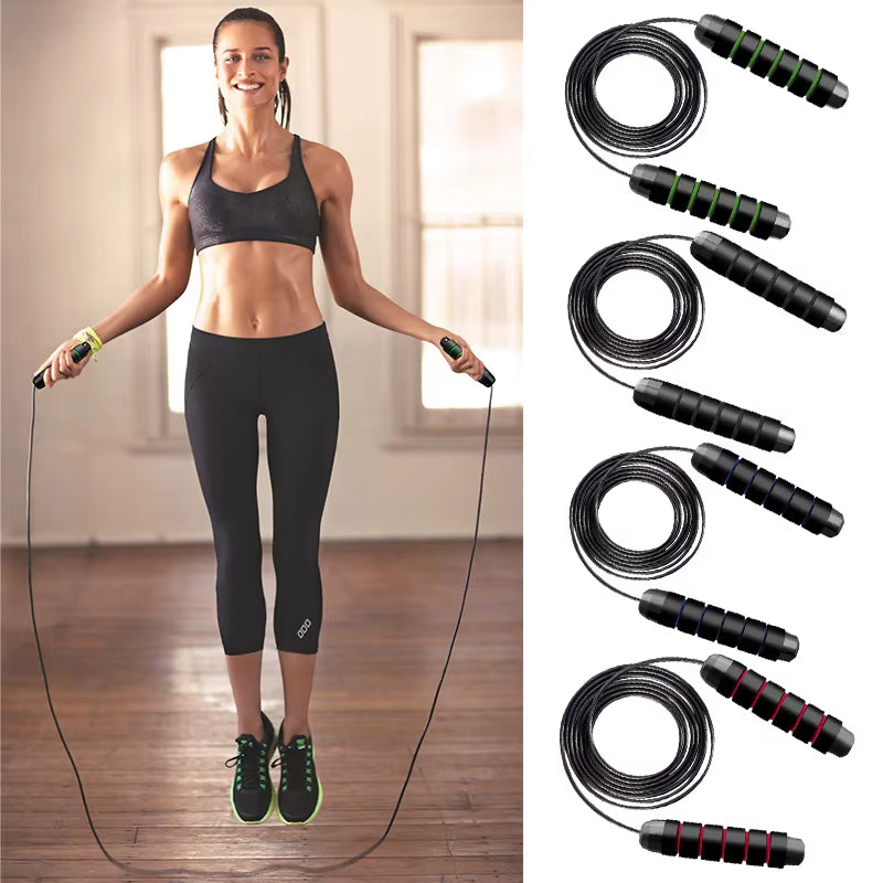 2025 Jump Rope Steel Wire Skipping Exercise Jumping Unisex Fitness Jump Ropes Gym Training Sport Equipment