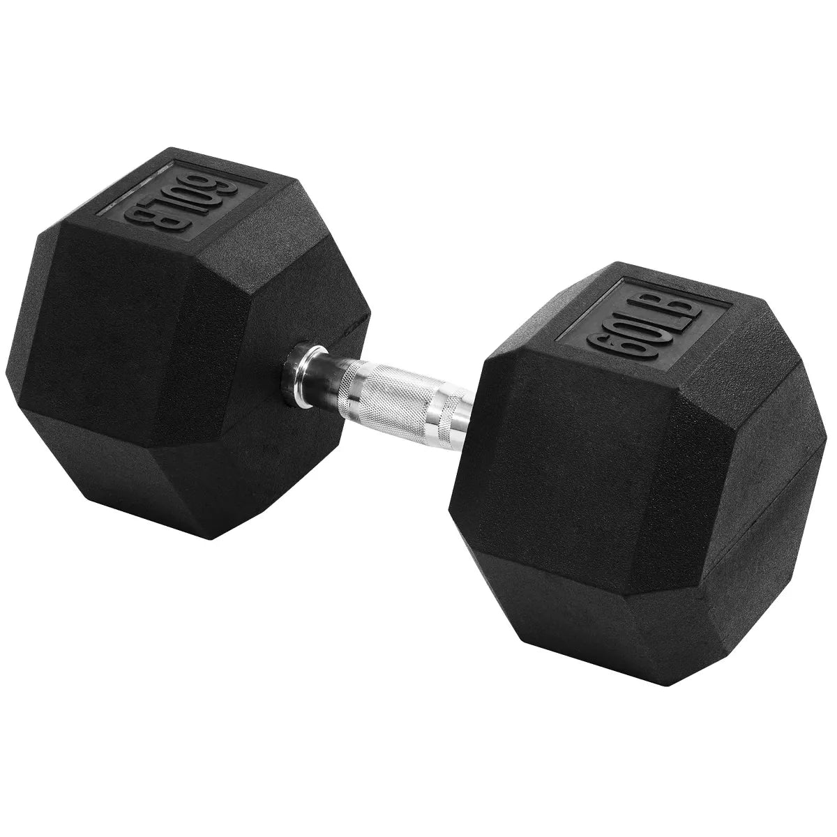 Signature Fitness Hex Dumbbells Non-Slip Free Weights Full Body Strength Training Home Gym Workout Equipment Set