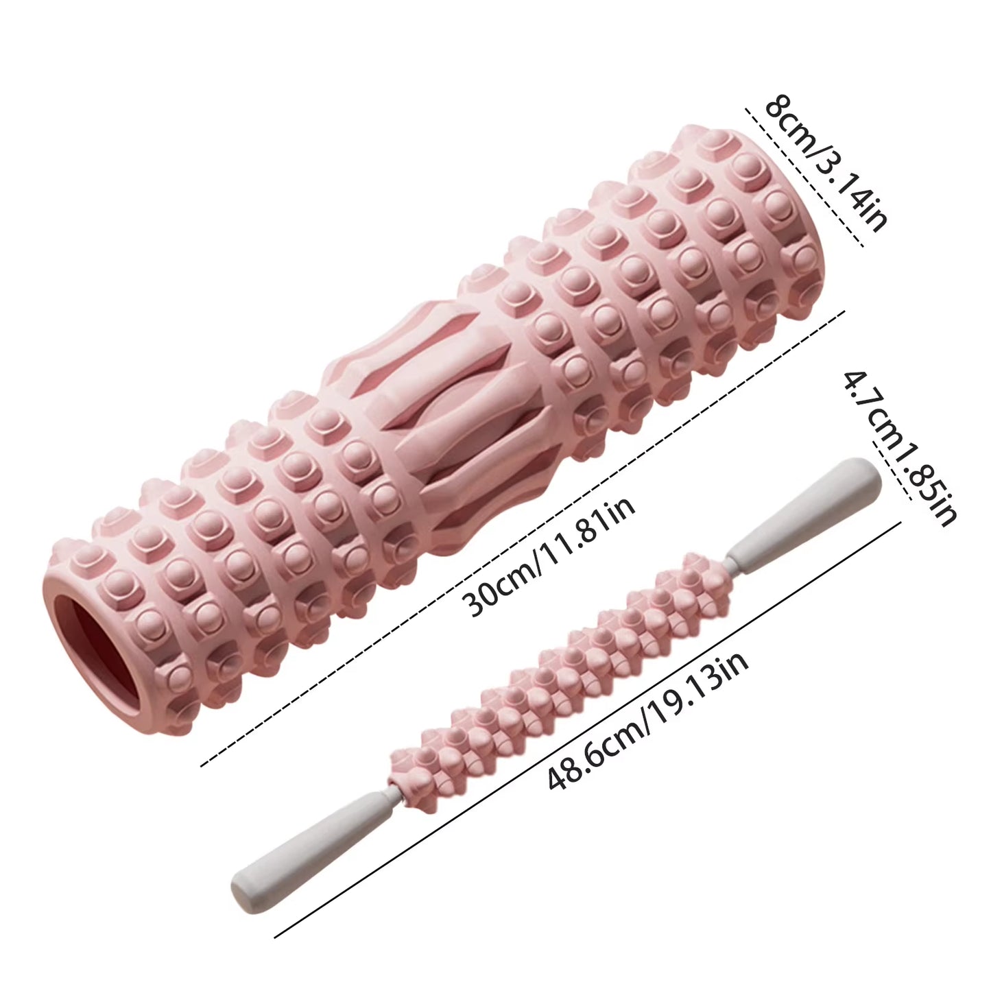 Foam Muscle Massage Rollers Density Back Foam Roller Back Pain Relief Muscle Legs Arms Recovery Yoga Fitness Training Roller