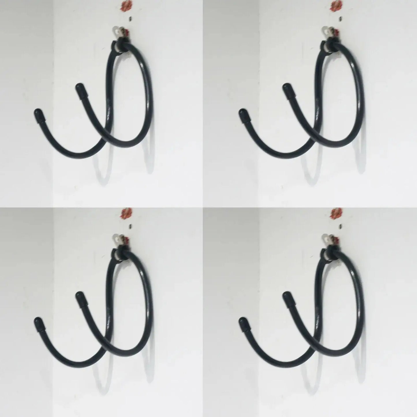 4 Wall Mount Yoga Mat Foam Roller & Towel Rack Holder for Fitness Class Home Gym