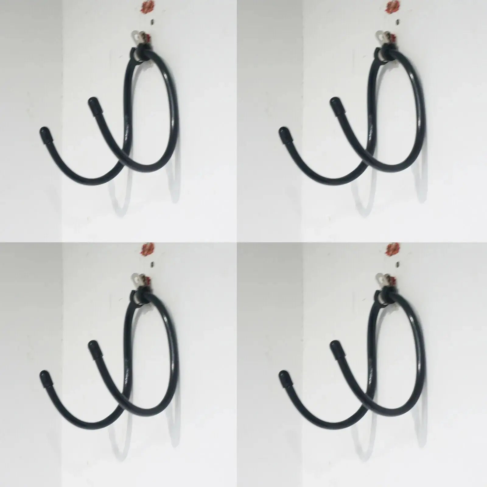 4 Wall Mount Yoga Mat Foam Roller & Towel Rack Holder for Fitness Class Home Gym