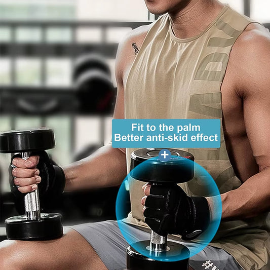 Workout Gloves for Weightlifting and Fitness - Antislip Design with Superior Grip and Palm Protection