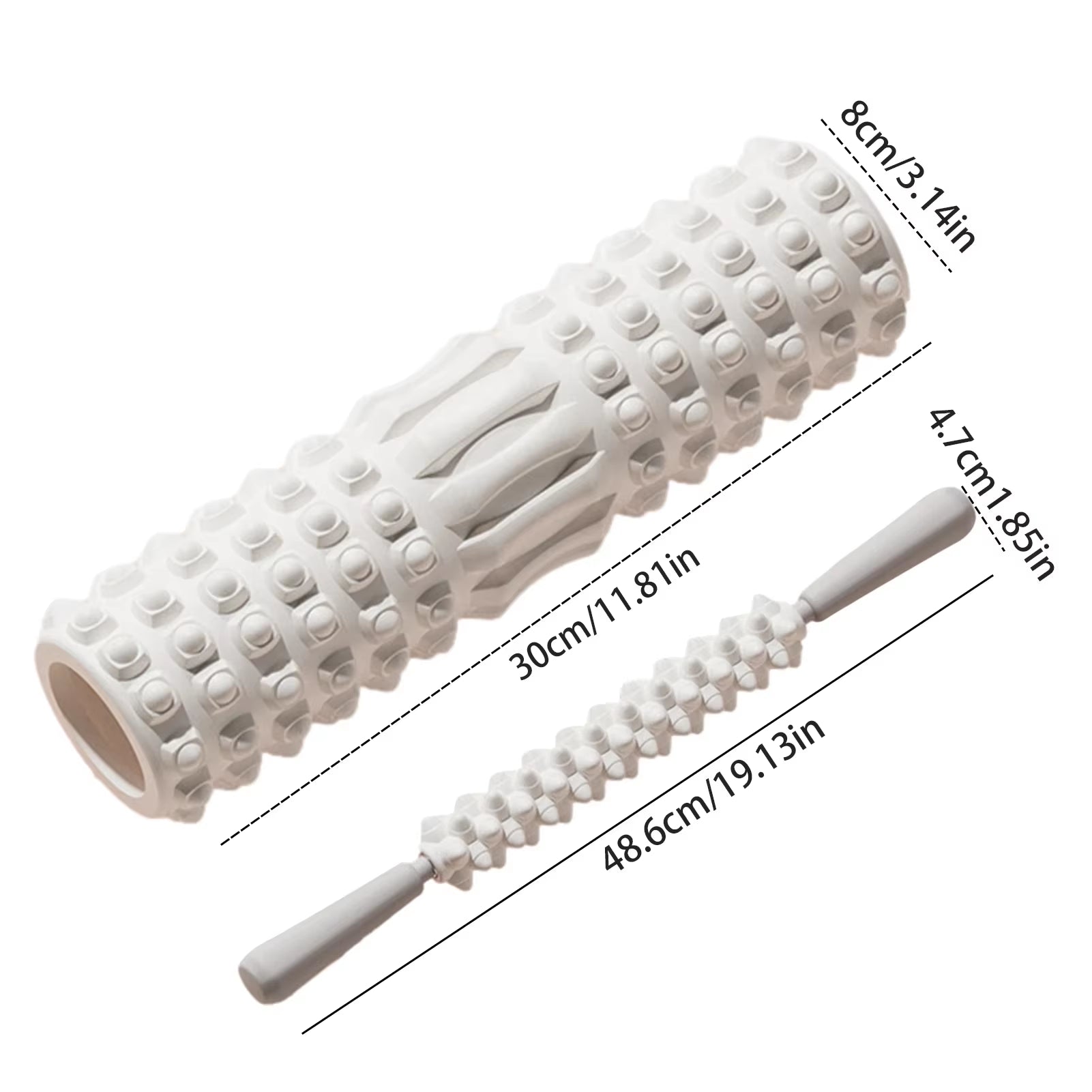 Foam Muscle Massage Rollers Density Back Foam Roller Back Pain Relief Muscle Legs Arms Recovery Yoga Fitness Training Roller