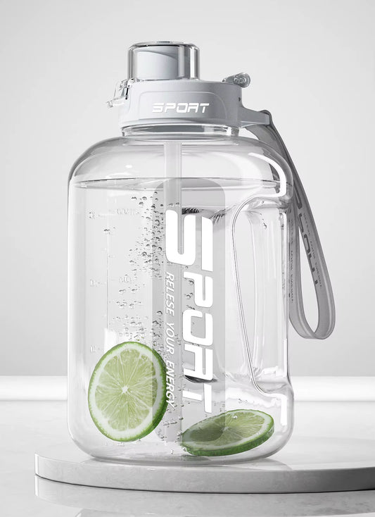 Extra Large Capacity Sports and Fitness Straw Water Bottle