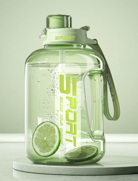 Extra Large Capacity Sports and Fitness Straw Water Bottle