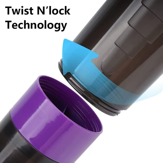 500ML Shaker Cups Portable Protein Powder Shaker Water Bottles Outdoor Sports Milkshake Kettle Gym Fitness Mixing Shake Cup